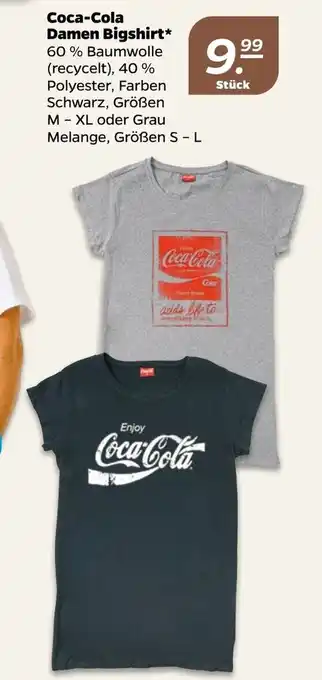 NETTO Coca-Cola Damen Bigshirt Angebot