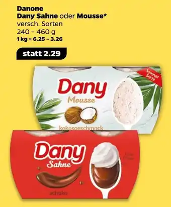 NETTO Danone Dany Sahne o. Mousse 240-460g Angebot