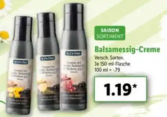 Lidl Saison Sortiment Balsamessig- Creme 150ml Angebot