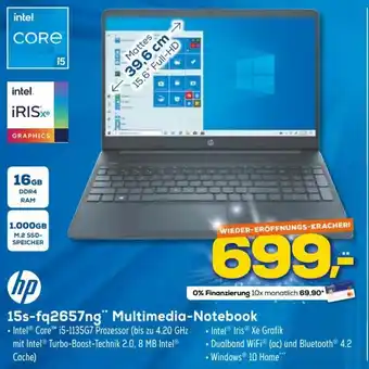 Euronics HP 15s-fq2657ng Multimedia Notebook Angebot