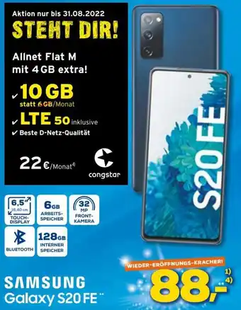 Euronics Samsung Galaxy S20 FE Angebot