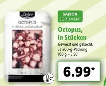 Lidl Saison Sortiment Octopus in Stücken 200g Angebot