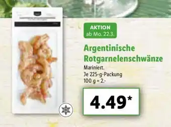 Lidl Argentinische Rotgarnelenschwäze 225g Angebot