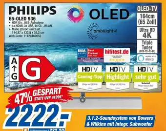 expert Octomedia Philips 65 OLED 936 Angebot