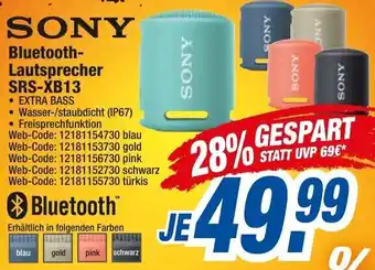 expert Octomedia Sony Bluetooth Lautsprecher SRS-XB13 Angebot