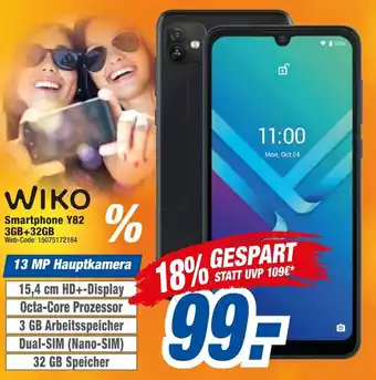 expert Octomedia Wiko Smartphone Y82 3GB+32GB Angebot