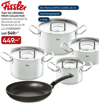 Galeria Fissler Topf Set Original Profi Collection Angebot