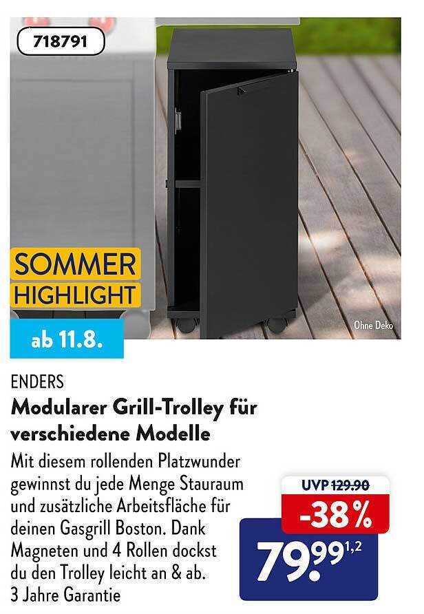 Enders modularer grill trolley für verschiedene modelle Angebot bei