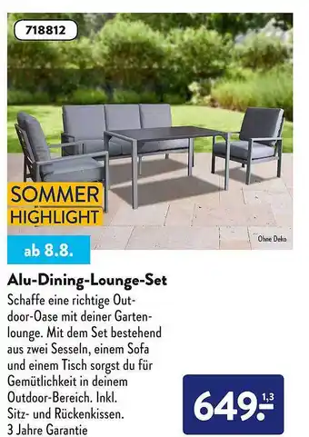 Aldi Süd Alu-dining-lounge-set Angebot