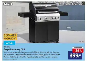 Aldi Süd Fireking gasgrill monthey iv s Angebot