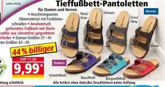 Norma Tieffußbett pantoletten Angebot