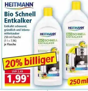 Norma Heitmann bio schnel entkalker Angebot