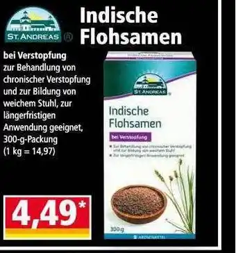 Norma St. andreas indische flohsamen Angebot