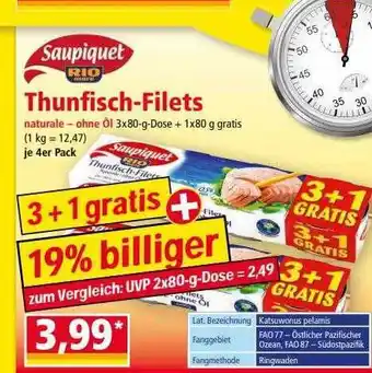 Norma Saupiquet thunfisch-filets Angebot