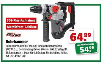 Hagebau Go on! bohrhammer Angebot