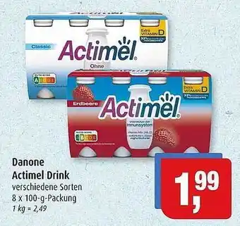 Markant Danone actimel-drink Angebot