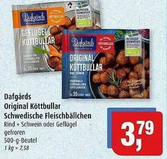 Markant Dafgards original köttbullar schwedische fleischbällchen Angebot