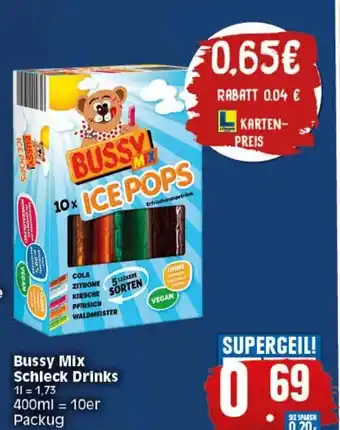 Elli Markt Bussy Mix Schleck Drinks 10st Angebot