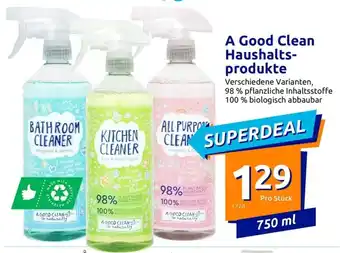 Action A Good Clean Haushaltsprodukte 750 ml Angebot