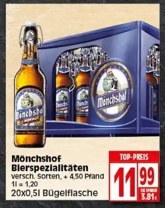 Elli Markt Monchshof Bierspezialitaten 20*500ml Angebot