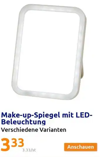 Action Make-up Spiegel mit LED Beleuchtung Angebot