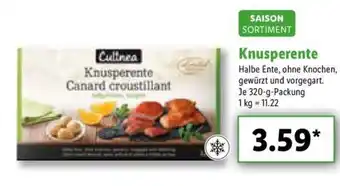 Lidl Saison Sortiment Knusperente 320g Packung Angebot