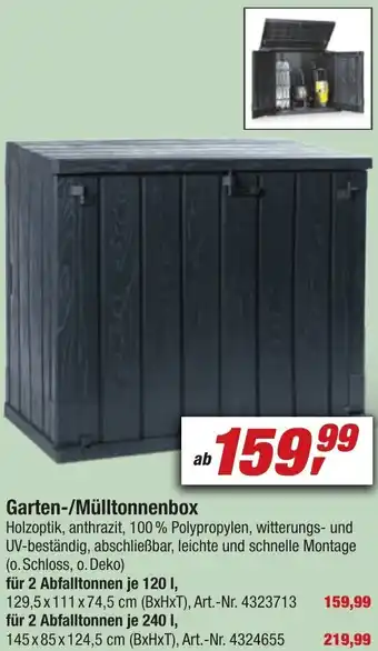 toom Baumarkt Garten/Mülltonnenbox Angebot