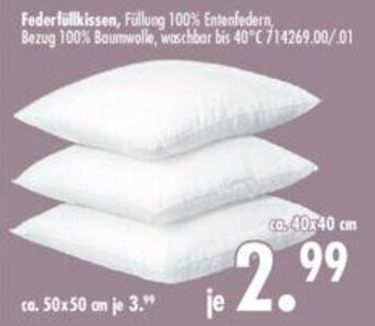 Möbel Boss Federfüllkissen Angebot
