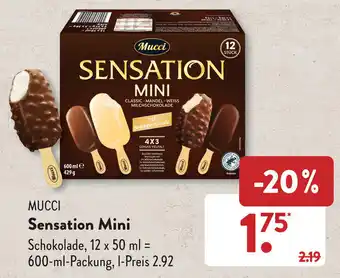 Aldi Süd Mucci Sensation Mini 600 ml Packung Angebot