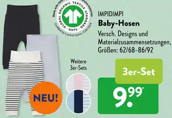 Aldi Süd Impidimpi Baby Hosen 3er Set Angebot