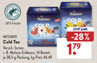 Aldi Süd Messmer Cold Tea 38,5 g Packung Angebot