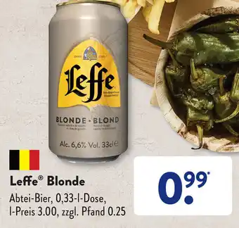 Aldi Süd Leffe Blonde 0,33 L Dose Angebot