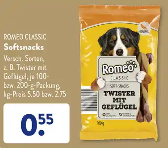 Aldi Süd Romeo Classic Softsnacks 100-200 g Packung Angebot