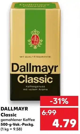 Kaufland Dallmayr Classic 500 g Vak. Packg. Angebot