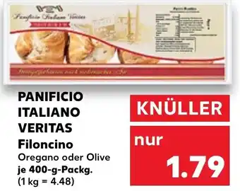 Kaufland Panificio Italiano Veritas Filoncino 400 g Packg. Angebot