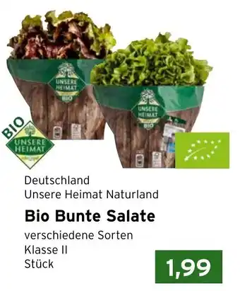 CAP Markt Unsere Heimat Naturland Bio Bunte Salate Angebot