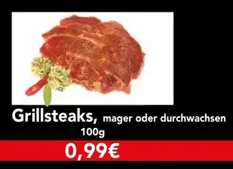 CAP Markt Grillsteaks, mager oder durchwachsen 100 g Angebot