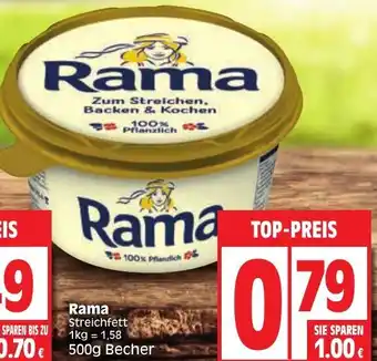 EDEKA Wucherpfennig Rama Streichfett 500g Becher Angebot