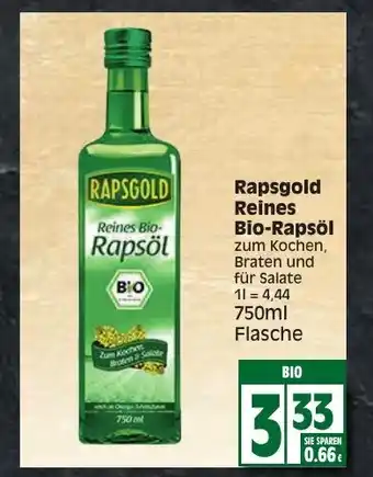 EDEKA Wucherpfennig Rapso Reines Bio Rapsöl 750ml Angebot