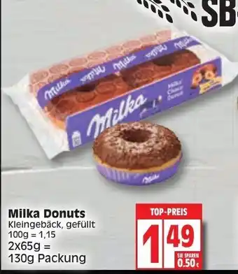 EDEKA Wucherpfennig Milka Donuts 130g Angebot