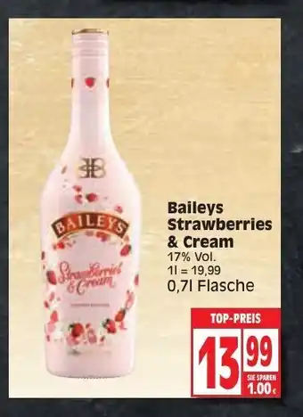 EDEKA Wucherpfennig Baileys Strawberry & Cream 0,7L Angebot