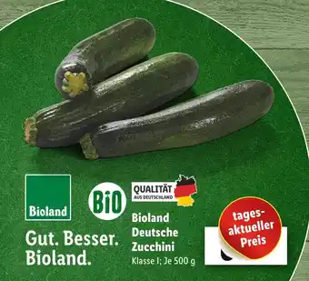 Lidl Bioland zucchini Angebot