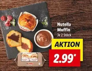 Lidl Unser brot nutella muffin Angebot