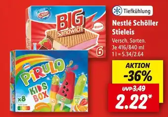 Lidl Nestlé schöller stieleis Angebot