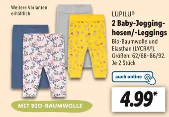 Lidl Lupilu 2 baby-jogginghosen oder -leggings Angebot