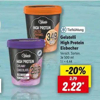 Lidl Gelatelli high protein eisbecher Angebot