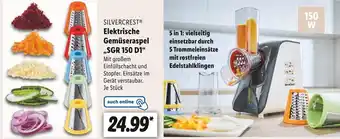 Lidl Silvercrest elektrische gemüseraspel „sgr 150 d1“ Angebot