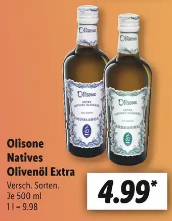 Lidl Olisone natives olivenöl extra Angebot