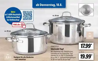 Lidl Ernesto edelstahl-topf Angebot