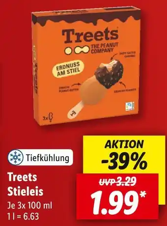 Lidl Treets stieleis Angebot